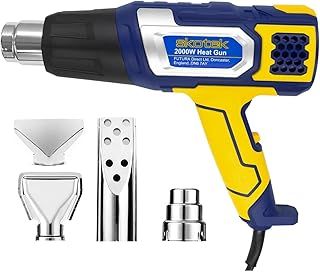 Heat Gun 2000W, Hot Air Gun Variable Temperature Control 80°C - 600°C, Heat Guns with 2 Temperature Modes, Ideal Heat Gun for Paint Stripping, Shrinking PVC, Crafts & More