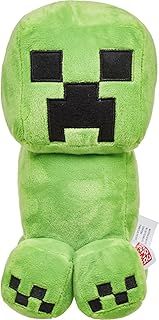 Mattel Minecraft Basic Plush Character Soft Dolls, Video Game-Inspired Collectible Toy Gifts for Kids & Fans Ages 3 Years Old & Up, HBN40, Creeper
