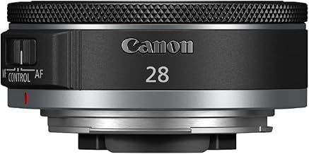 Canon RF Lens 28mm F2.8 STM - Wide-Angle Focal Length Full-Frame Prime, Pancake Camera Lens for Landscape, Travel & Street Photography | Canon EOS R System Compatible Camera Lens