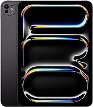 Apple iPad Pro 11-inch (M4): Ultra Retina XDR display, 256GB, Landscape 12MP Front Camera/12MP Back Camera, LiDAR scanner, Wi-Fi 6E, Face ID, All-Day Battery Life, Standard glass - Space Black