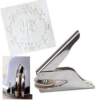 Customized Hand Embosser Stamp - Library Embossing Seal, Personalized Logo Picture for Books, Graduation, Office Envelopes - Hand-held Gift Set