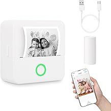 mafiti Mini Bluetooth Inkless Thermal Photo Printer,Compatible with iOS Android for Learning Assistance Picture Office Receipt Label Note Fun, Work, Journal
