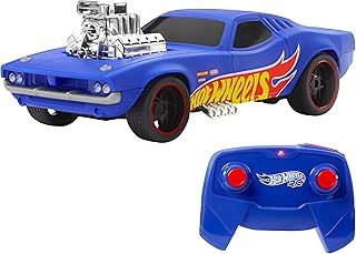 Hot Wheels Remote Control Car, 1:16 Scale Rodger Dodger Toy Car, Special 50th Anniversary Edition RC Vehicle, HTP54