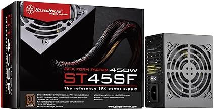 SilverStone SST-ST45SF v 3.0 - SFX Series, 450W 80 Plus Bronze PC Power Supply, Low Noise 92mm