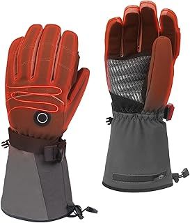 PROSmart Heated Gloves for Women Men: Electric Rechargeable Motorcycle Gloves Hand Warmer with Battery Pack for Skiing and Hiking