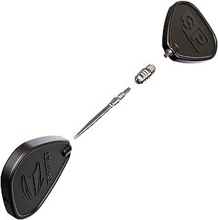 TARGET Darts Soft Tip to Swiss Point Dart Conversion Set, Black/Silver – Soft Tip Dart Points Converter Tool, Repointing Soft Tip to Steel Tips 2BA Thread – Tungsten Billet Tips, Swiss Point Tool