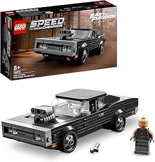 LEGO 76912 Speed Champions Fast & Furious 1970 Dodge Charger R/T, Toy Muscle Car Model Kit Kids, Collectible Set With Dominic Toretto Minifigure