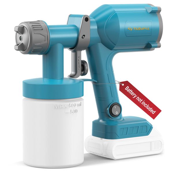 Tilswall Cordless Paint Sprayer Dreamer400 Compatible for Dewalt 18V 20V