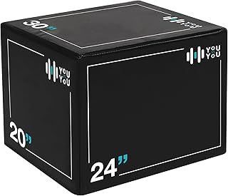 Plyometric Jump Box, 3 in1 Heavyweight Plyo Box Circuit Gym Training Exercise, Heavy Duty, Pro Quality, Removable Anti-slip Sweatproof Cover, Jump Step Training Equipment