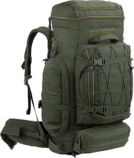Large Military Tactical Backpack Army Rucksack Internal Frame Hydration and MOLLE Compatible for Camping,Hunting,Backpacking,Hiking and Wild Adventure 70L