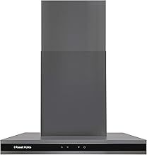 Russell Hobbs RHGCH603DS Midnight Collection 60cm T-Shaped Chimney Cooker Hood, Dark Steel