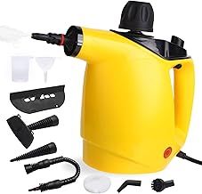 Lishetimig Hand Held Steam Cleaner, Portable Steam Cleaners, 1050W Pressure Multipurpose Steam Cleaner with 9pcs Accessories and Safety Lock for Home,Sofa, Bathroom,Window,Car,Floor,Grount and Tile