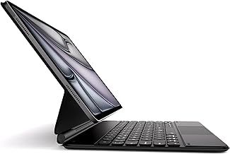 Dracool Magnetic Keyboard Case for iPad Air 13 2024 / iPad Pro 12.9 inch (6th, 5th, 4th, 3rd Gen) Case with Keyboard Floating Cantilever Stand Trackpad Backlit Magic Style Keyboard, UK Layout - Black