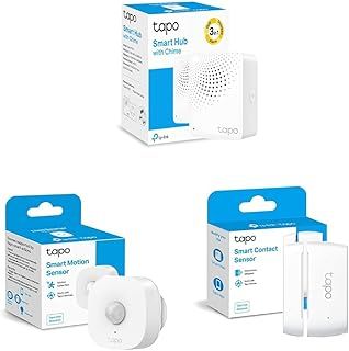 TP-Link Tapo Smart Iot Hub with Chime, Works with Tapo Smart Switch & Motion Sensor, Flexible Sensitivity Control & Door/Window Contact Sensor, Real-Time Monitor
