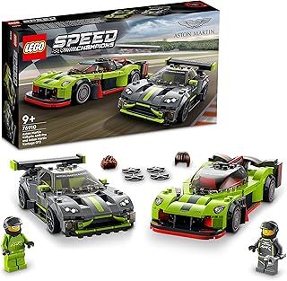 LEGO 76910 Speed Champions Aston Martin Valkyrie AMR Pro & Vantage GT3, 2 Race Car Toys, Collectible Car Models Set, 2022 Collection Model Building Kit
