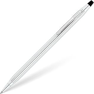 Cross Classic Century Refillable Twist-Action Metal Ballpoint Pen, Medium Ballpoint, includes Premium Gift Box and Black Cartridge, 1 Pack, Lustrous Chrome