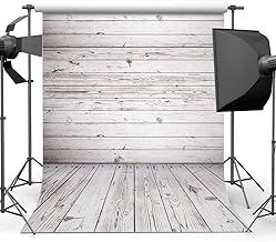 AIIKES 5x7FT White Wooden Photography Backdrop Vintage Wooden Texture Backdrop Newborn Photography Background 10-924
