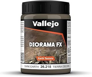 Vallejo Model Acrylic Color 200 ml Stone Textures - Dark Earth