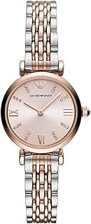 Emporio Armani Women's T-bar Two Hand, Stainless Steel Watch, 28mm case size