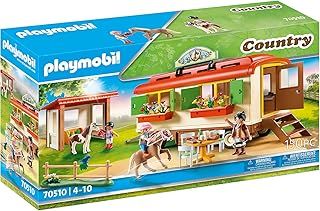Playmobil Country 70510 Pony Shelter with Mobile Home, For ages 4+