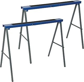 Silverline 783160 Metal Saw Horse Twin Pack, Blue, 125 kg