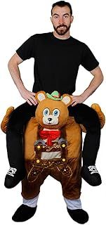 Adults Bavarian Bear Costume - Oktoberfest Pick Me Up - Ride On Bavarian Fancy Dress Costume
