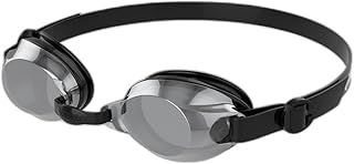 Speedo Unisex Jet V2 Swimming Goggles, Anti-Fog, Jade/Silver/Clear, One Size