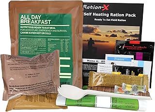 Ration-X Self Heating Field Ration Pack Ready To Eat Outdoor Meal Menu A