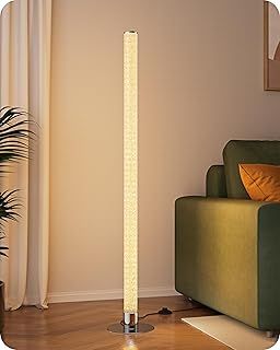 EDISHINE LED Floor Lamp, Dimmable Standing Lamp Work with Alexa Google Assistant, WiFi Smart RGB Color Changing Floor Lamps for Living Room, Bedroom, Office