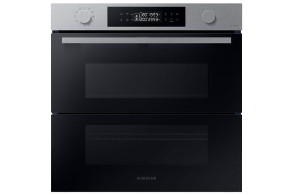 Samsung Series 4 Dual Cook Flex Smart Oven with Pyrolytic Cleaning, Colour: Stainless Steel, NV7B45305AS