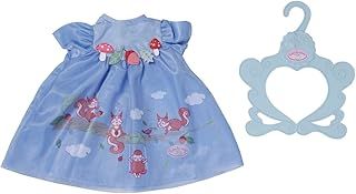 Baby Annabell Blue Dress 709610 - Clothing Items & Accessories for Dolls up to 43cm - Includes Dress and Clothing Hanger - Suitable for Kids from 3+