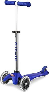 Micro Scooters | Mini Micro Plus LED Children's Scooter | Handlebar Adjustable | Light Up Wheels | 2-5yrs | Boys & Girls