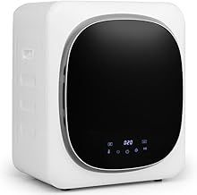 4KG Vented Tumble Dryer, Compact Vented Dryers with Deodorize, Smart Mode, 3 Heat/6 Timer Settings & Digital Control, Front Load Portable Clothes Dryer Machine for Home Apartment Dorm, 800W