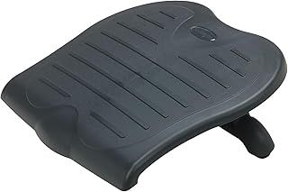 Kensington Adjustable Ergonomic Foot Rest - SoleSaver under desk foot rest for improved posture, siatica and orthopedic relief - Grey (56152)