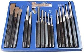 US PRO 16 Pc Comprehensive Punch and Chisel Set with Tray B2071