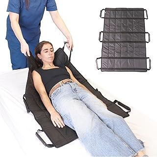 PEPE Mobility - Slide Sheet for Moving Patients 42"x27" with 6 Handles, Transfer Board, Draw Sheets Hospital Bed Elderly"