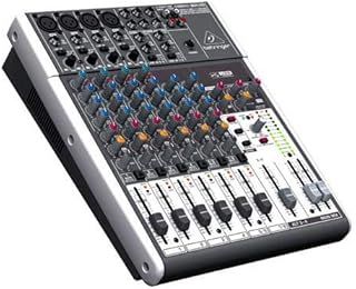 Behringer XENYX 1204USB Premium 12-Input 2/2-Bus Mixer with XENYX Mic Preamps and Compressors, British EQ and USB/Audio Interface, Compatible with PC and Mac