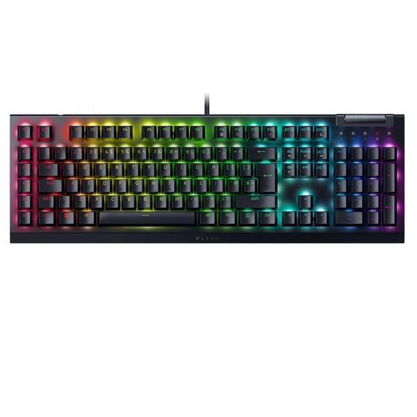 Razer BlackWidow V4 X (Green Switch) - Mechanical Gaming Keyboard Chroma RGB (Clicky Mechanical Switches, 6 Dedicated Macro Keys, Doubleshot ABS Keycaps) QWERTY UK Layout | Black