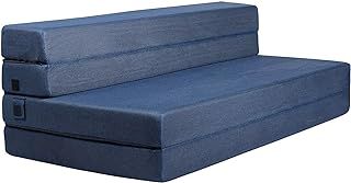 Milliard Folding Mattress, Thick High Density Foam Fold Out Sofa Chair Bed, Great for Guests, Camping, and Travel (Single)