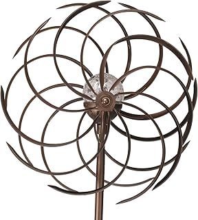 Smart Garden Solar Spiro Light Wind Spinner Windmill Garden LED Colour Changing