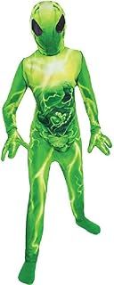 amscan Childs Green All in One Alien Costume with Hooded Mask