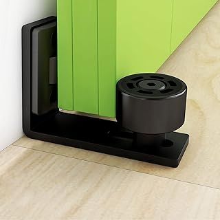 Adjustable Floor Guide Wall/Door Bottom Guide Sliding Barn Door Guide Hardware Black