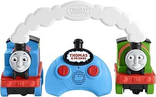 Thomas & Friends Race & Chase R/C - UK English Edition, remote controlled toy train engines for toddlers and preschool kids, HDB64