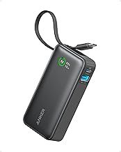 Anker Nano Power Bank, 10,000mAh Portable Charger with Built-In USB-C Cable, PD 30W Output with 1 USB-C, 1 USB-A, Fast Charging Battery Pack for iPhone 16/15 Series, Galaxy, iPad, AirPods, and More