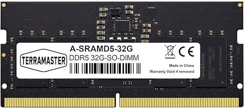 TERRAMASTER 32GB DDR5 RAM SO-DIMM 4800Mhz for F8 SSD, SSD Plus, F2-424, F4-424, F2/F6 MAX, T9-500, T12-500, U8-500 Plus