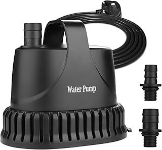 Submersible Water Pump 40W, 3000 L/H Ultra-Quiet Aquarium Pump for Pond, Garden Fountain, Underwater Use