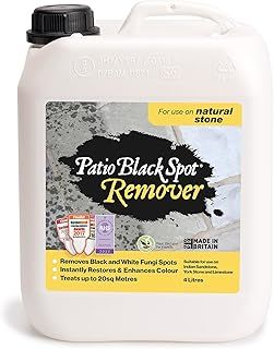 Remover Patio Cleaner for Natural Stone - Indian Sandstone, Limestone, Yorkstone - for Black Spots, Lichen, Green Algae and White Fungi - Restore Natural Colour - Biodegradable - 4 L