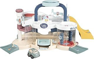 Smoby Premier Garage, Car Wash Station, Lift, Heliport, 1 Car Included, from 18 Months