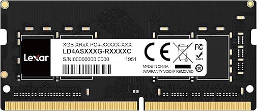 Lexar SODIMM 8GB DDR4 RAM 3200 MHz, 260-Pin DDR4 SODIMM Laptop Ram, High-Performance SO-DIMM, PC Laptop Computer Memory (LD4AS008G-B3200ASST)
