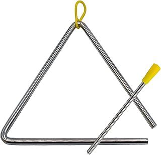 TRIXES 7-inch Musical Instrument Triangle – Play Alongside Percussion Instruments like the Drum, Bells, Xylophone, Maracas, Glockenspiel – Suitable for Adults, Kids and Toddlers - Childrens Toy Set